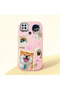 Redmi 9C/10A Compatible Shock-Absorbing Camera Protected Pink Silicone Case Dog Patterned