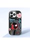 Realme Note 50 Compatible Shock-Absorbing Camera Protected Black Silicone Case Spider-Man