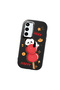 Samsung Galaxy S23 Fe Compatible Black Silicone Case with Shock-Absorbing Camera Protections Panda Patterned - 3
