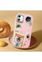Samsung Galaxy A05 Compatible Shock-Absorbing Camera Protected Pink Silicone Case Dog Patterned - 2