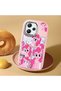 Redmi 12 4G/5G Compatible Shock-Absorbing Camera Protected Pink Silicone Case Pony Patterned - 4