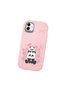 Samsung Galaxy M13 5G/A04 Compatible Shock-Absorbing Camera Protected Pink Silicone Case Panda Patterned - 3