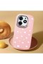 Tecno Spark 10 Pro(Ki7) Compatible Shock-Absorbing Camera Protected Pink Silicone Case Heart Pattern - 2