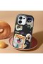 Oppo A6 Pro 4G/5G Compatible Shock-Absorbing Camera Protected Black Silicone Case Dog Patterned - 2
