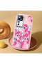 Mi 12t Compatible Shock-Absorbing Camera Protected Pink Silicone Case Pony Patterned - 2