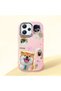 Redmi 12 4G/5G Compatible Shock-Absorbing Camera Protected Pink Silicone Case Dog Patterned