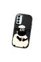 Samsung Galaxy A14 4G/5G Compatible Shock-Absorbing Camera Protected Black Silicone Case Kuzu Patterned - 3