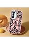 Samsung Galaxy S25 Plus Compatible Shock-Absorbing Camera Protected Pink Silicone Case Leopard Printed I - 2