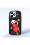 Realme Note 50 Compatible Shock-Absorbing Camera Protected Black Silicone Case Panda Patterned