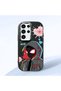 Samsung Galaxy S23 Ultra Compatible Shock-Absorbing Camera Protected Black Silicone Case Spider-Man