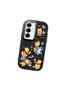 Samsung Galaxy S25 Compatible Shock-Absorbing Camera Protected Black Silicone Case Cartoon Patterned - 3