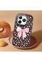 Realme Note 60/60X Compatible Shock-Absorbing Camera Protected Black Silicone Case Leopard Printed I - 2
