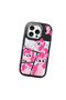 iPhone 15 Pro Max Compatible Black Silicone Case with Shock-Absorbing Camera Protections Pony Patterned - 4