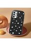 Samsung Galaxy A33 Compatible Shock-Absorbing Camera Protected Black Silicone Case Heart Pattern - 2
