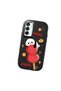 Samsung Galaxy M15 Compatible Shock-Absorbing Camera Protected Black Silicone Case Panda Patterned - 3