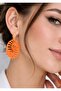 Orange Modern Stylish Decorative Design Women's Earrings - 2