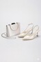 Women's Pointed-Toe Open-Back Shoes and Bag Combination Styles