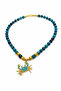 Apatite Natural Stone Zircon Crab Figured Women's Necklace - 3