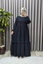 Women's Islamic Clothing Plus Size Indonesian Crepe Ruffle Dress - 8