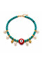Nazar Beaded Amazonite Natural Stone and Pearl Detailed Women's Necklace - 3