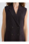 Sparkling Choices from Shining Store Women's Classic Vest with Double Breasted Roba Collar and Stripes - 4