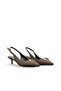 Women's Satin Medium Heel Stiletto Colorful Buckle Detail - 2
