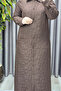 Women's Clothing Plus Size Quilted Full Length Cuff Sleeve Snap Closure Cap - 4