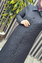 Women's Clothing Plus Size Quilted Full Length Cuff Sleeve Snap Closure Cap - 8