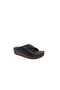 Safir 450 Women's Black Cross Stone Band with Filled Sole Slipper - 3