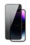 واقي شاشة زجاجي مضاد للكهرباء الساكنة 9H متوافق مع هاتف iPhone 15 Pro Max مع خاصية Ghost