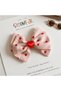 Heart Patterned Powder Pink Oversized Bow Buckle - 2