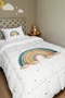Dotted Rainbow Patterned Single Duvet and Pillowcase