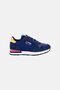 Kids Boy Brand Logo Lace Up Running Shoes, Navy - 4