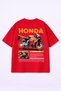 Men's T-Shirt Oversized 100% Cotton Pack Comfort Fit Cbr Printed T-Shirt