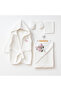 Hooded Baby Bathrobe Set 100% Cotton Newborn Bath Towel Set Embroidered
