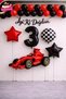 Race Car Themed Birthday Balloon Decoration Set for 1-9 Years Old Party Decoration Set with Happy Birthday Written