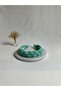 Water Green Braided Pleated Crown Hair Band