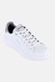 Women Brand Logo Lace Up Casual Shoes, White