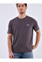 Unisex Brown Oversized 100% Cotton Front Text Detailed Crew Neck Street Style T-Shirt Twenty - 2