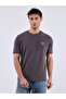Unisex Brown Oversized 100% Cotton Front Text Detailed Crew Neck Street Style T-Shirt Twenty - 3
