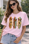 Bohemian Sunflower & Butterfly Printed T-Shirt – Unisex Oversized Crew Neck Casual Printed Tee