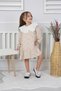 Girl's Floral Print Eyelet Embroidery Piece Collared Dress – Long Sleeve Cotton Piece Casual Stylish Girl's Dress - 4