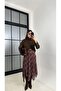 Asymmetrical Plaid Patterned Tulle Skirt