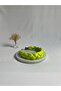 Pistachio Green Braided Satin Crown Headband - 2