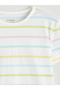 Lcw Kids Mixed Crew Neck Striped Girls' T-Shirt - 2