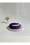 Purple Braided Velvet Crown Hair Band - 3