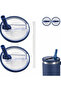 Quencher 40 oz Compatible Thermos with Straw Leakproof Lid Set – Gift with Straw