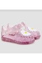 Tobby Gloss Flor Spanish, Girl Child Sandals, Non-Slip Sole , Soft Silicone - 8