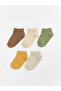 Lcw Baby Brown Baby Boy Booties Socks 5-Pack
