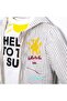 Hello To The Sun منقوش مخطط طقم مكون من 3 قطع مع غطاء للرأس - 6